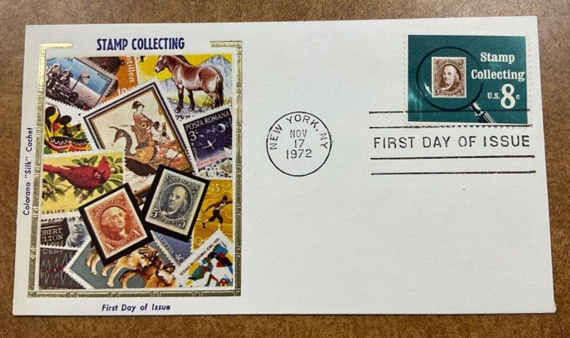 1474 Colorano fdc 1972  Stamp Collecting,  scarcest  single cover 2nd year