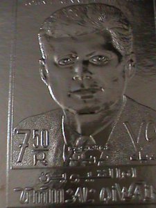 ​UMM AL QIWIAN-1963- IMMEMORY OF JOHN F. KENNEDY GOLD -MINT IMPERF VERY FINE