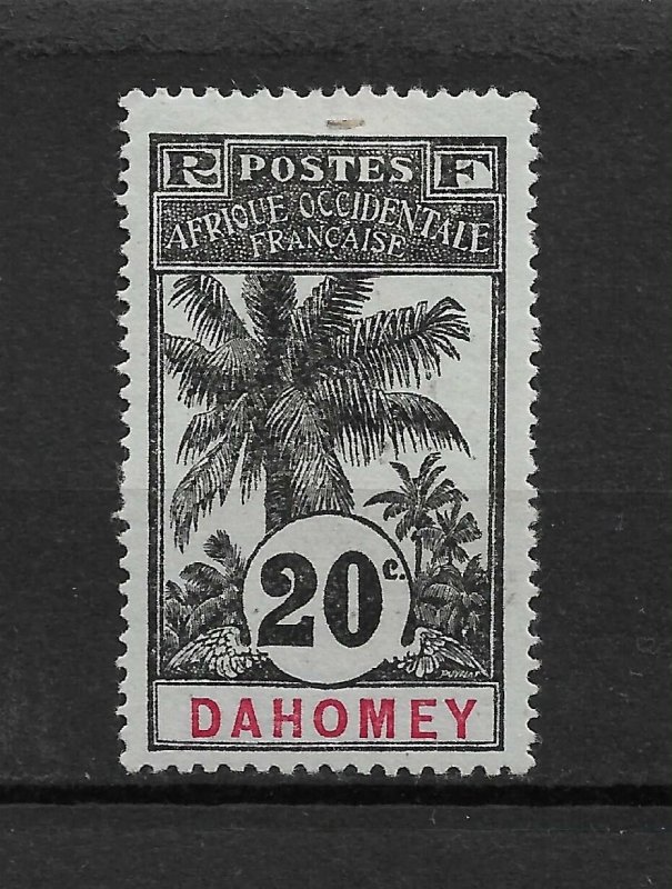 Dahomey 1906, 20c,Scott # 22,VF MLH*OG ,nice color ! (FG-6) 