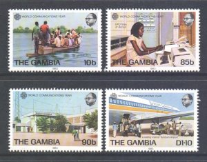 Gambia Scott 481/484 - SG514/517, 1983 Communication Year Set MNH**