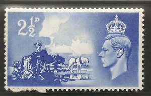 Sg C2a 1948 Channel Islands listed variety - 'Crown flaw' QCom13a UNMOUNTED MINT