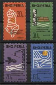 ALBANIA, HYDROLOGY / WATER, MNH SET 1966	