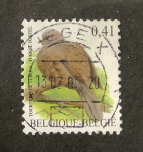 Belgium 2002 Scott 1913B used  -0.41€,  Bird, tourterelle