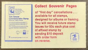 BK132 Flag Regular Booklet of 10 MNH stamps Perf 10 FV $1.00   1977