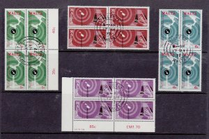 MALTA : 1977  BLKS of 4  SG 580/583 Fine Mint CTO