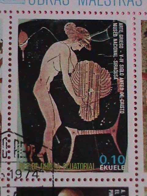 ​GUINEA EQUATORIAL STAMP-1974 WORLD FAMOUS NUDE PAINTING CTO-MNH STAMP SHEET -
