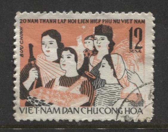 Dem.Rep.Viet Nam - Scott 435- Womens Union -1966 -FU-Single 6xu Stamp