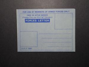 India Armed Forces Aerogramme Letter Unused / Blue - Z11645