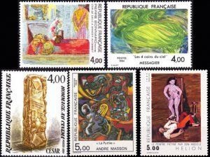France 1908-12 Art mnh
