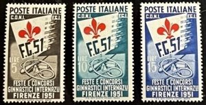 Italy Scott# 574-576 Unused F/VF NH stamp Cat $99.95