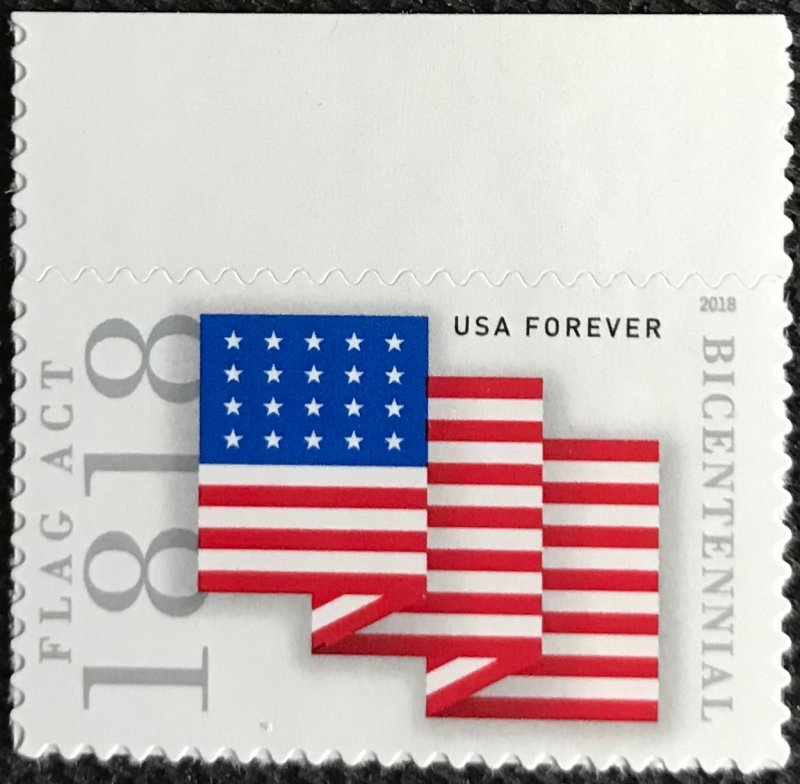 US #5284 MNH Single W/Selvage Flag Act of 1818 (.50) SCV $1.10