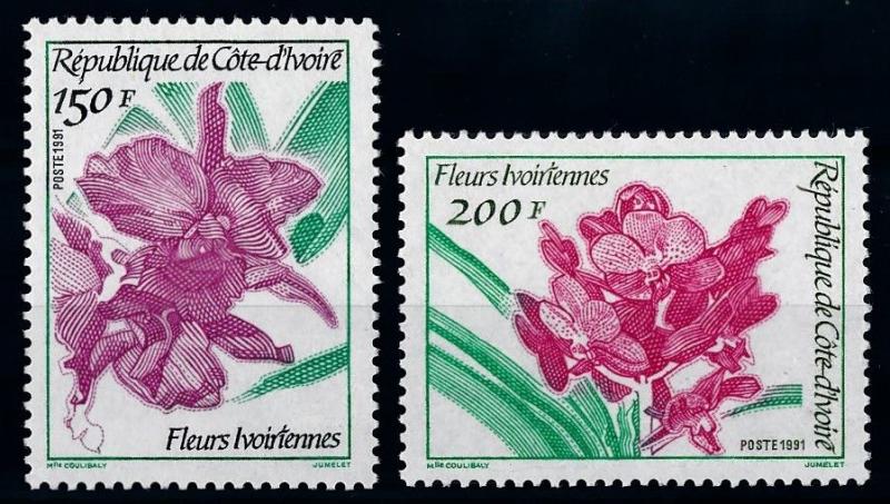 [67012] Ivory Coast 1991 Flora Flowers Blumen  MNH