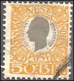 Danish West Indies 36 Used... SCV $11.00