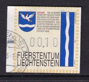 Liechtenstein   #Zumstein 7  used  1995  Machine   automaten-marken Eschen