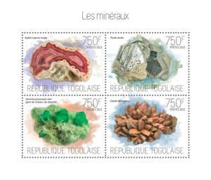 TOGO - 2013 - Minerals - Perf 4v Sheet - Mint Never Hinged