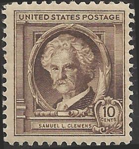 # 863 MINT NEVER HINGED SAMUEL L. CLEMENS AUTHOR