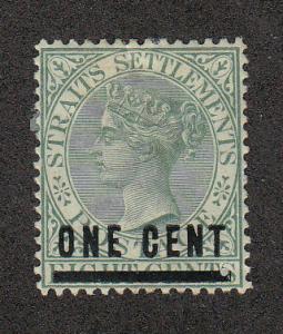 Straits Settlements Scott #82 MH