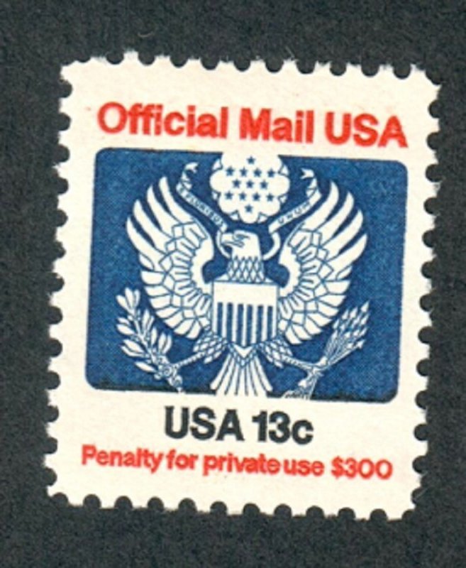 O129 13c Official Mail MNH Single