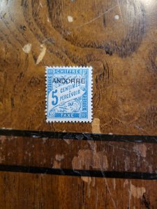 Stamps French Andorra Scott #J1 h
