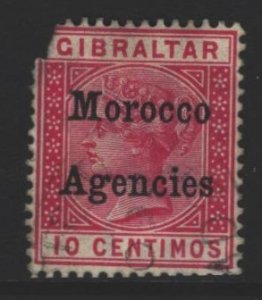 British Offices in Morocco Sc#13 Used - fault