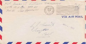 United States Korean War Soldier's Free Mail 1953 Army-Air Force Postal Servi...