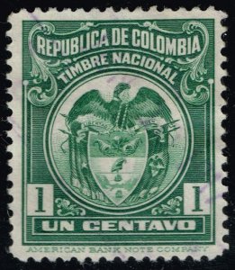 Colombia Revenue Stamp; Used (4Stars)