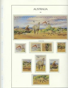 AUSTRALIA- ALMOST COMPLETE 1980-1995-MINT NH -LIGHTHOUSE HINGELESS PAGES/BINDER