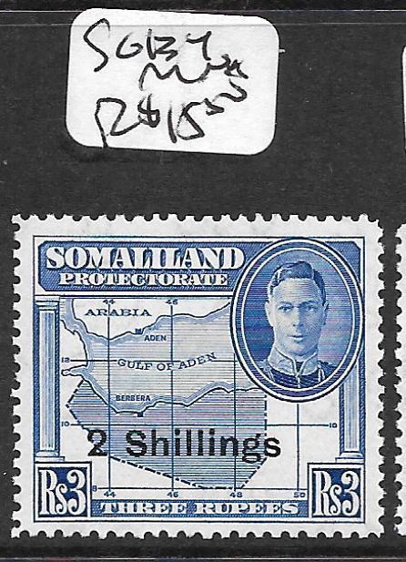 SOMALILAND  (P1109B) KGVI 3R MAP SG 134  MNH
