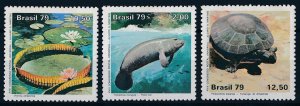 [63826] Brazil 1979 Flora fauna Marine life manatee turtle  MNH