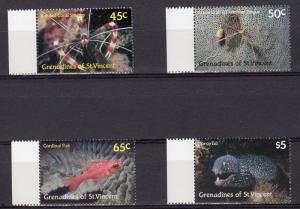 Grenadines St.Vincent 1987 Sc#574/577 MARINE LIFE Set (4) MNH