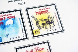 COLOR PRINTED ISRAEL 2000-2010 STAMP ALBUM PAGES (68 illustrated pages)