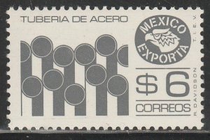 MEXICO Exporta 1121C, $6P IRON PIPES. Fluor Paper 8. MINT, NH. VF.