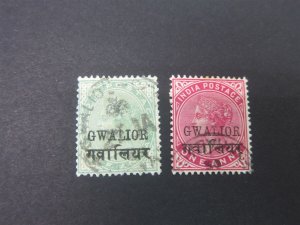 India Gwalior 1901 Sc 31-2 FU