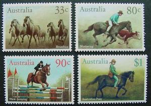 Australia, Scott 984-987, MNH Set of Horse Stamps