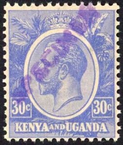 KUT SG84s KGV 30c Ultramarine Opt Specimen locally U/M