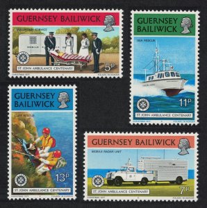 Guernsey St John Ambulance 4v 1977 MNH SC#153-156 SG#157-160