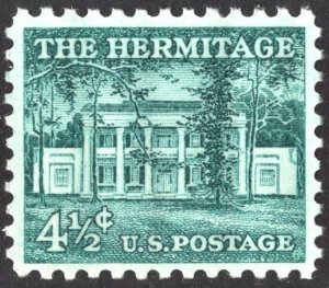 SC#1037 4½¢ The Hermitage Single (1959) MNH