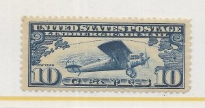 U.S. #C10 The 1927 Lindburgh 10 Cent Air Mail F-VF MH