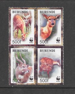 BURUNDI #774 SITATUNGA  WWF MNH