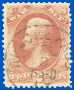 Scott #O84 2¢ WAR DEPT OFFICIAL, APACHE PASS AZ Territorial Town Cancel! 