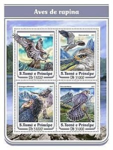 2017 S.Tome&Principe - Birds Of Prey. Michel Code: 7058-7061. Scott Code: 3246