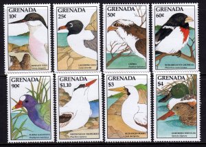 Grenada 1988 Birds Complete Mint MNH Set SC 1603-1610