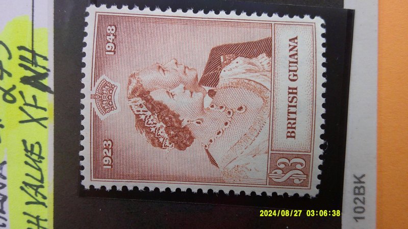 British Guiana 1948 Scott# 245 Mint XF NH High Value alone