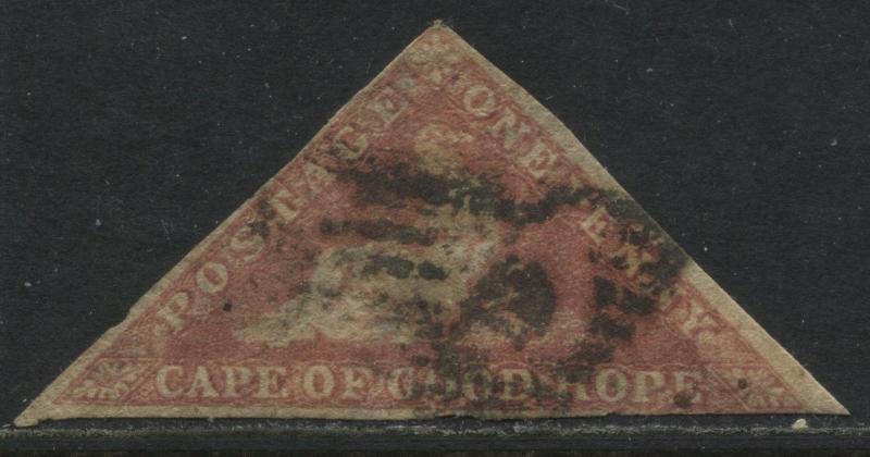 Cape of Good Hope 1857 1d rose used