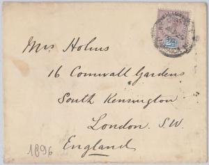 51880 - JAMAICA -  POSTAL HISTORY - COVER to ENGLAND  1896