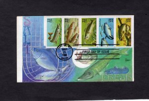 2209a Fish, pane/5 FDC GillCraft