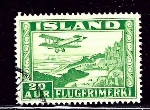 Iceland C16a Used 1934 issue Perf 14    (ap2651)