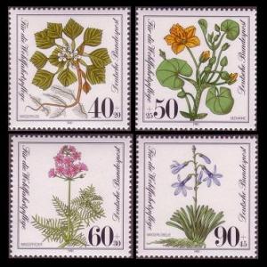 Germany Flowers 4v issue 1981 SG#1972-1975