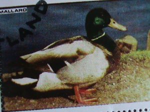 ​SCOTLAND-STAFFA STAMP-1974-WORLD RARE BIRDS CTO FULL-SHEET VERY FINE