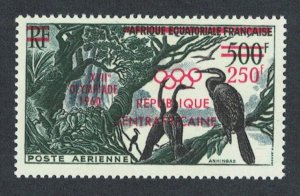 Central African Rep. Anhinga Birds Ovpt 'Olympic Games 1960' 1960 MNH SG#18